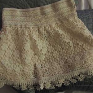 Lace shorts/skirt